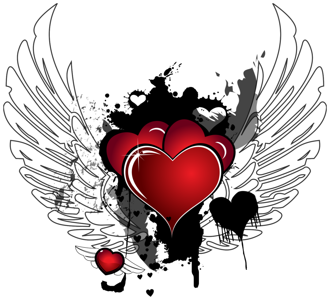 Heart with wing png