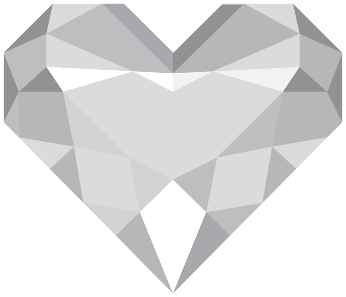 diamante del corazón png