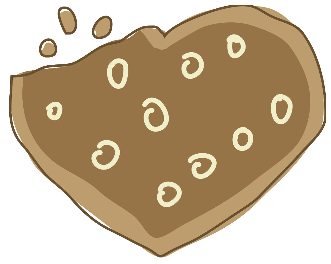 Heart cookie png