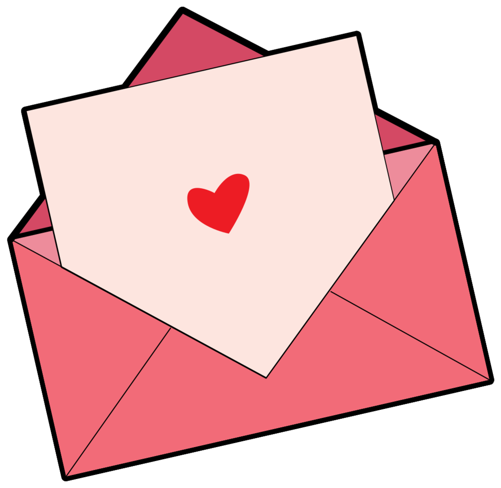 lettera del cuore png