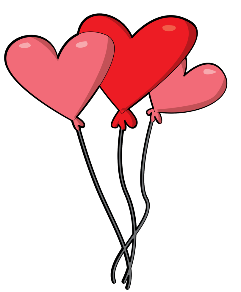 Heart baloon png