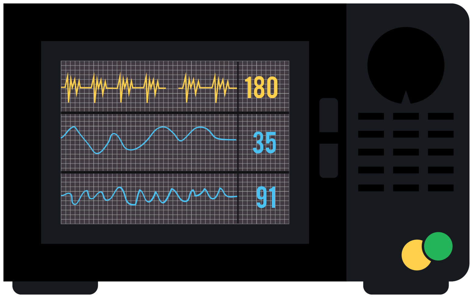 monitor del cuore png