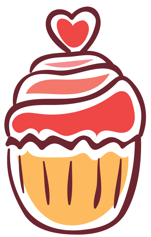 Herz Cupcake png