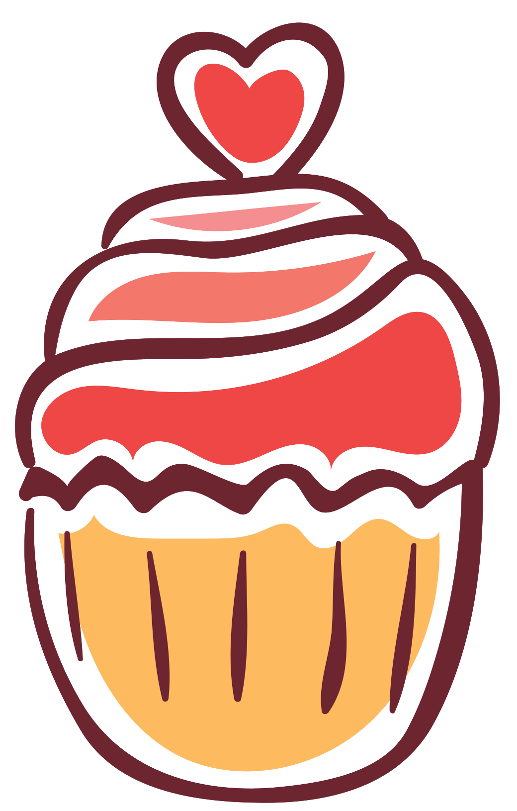 transparent clipart cupcakes