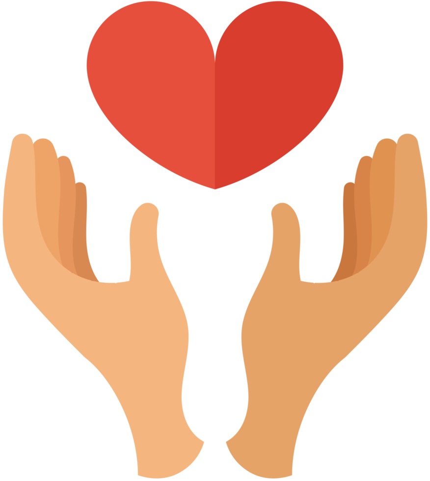 Heart wedding hand png