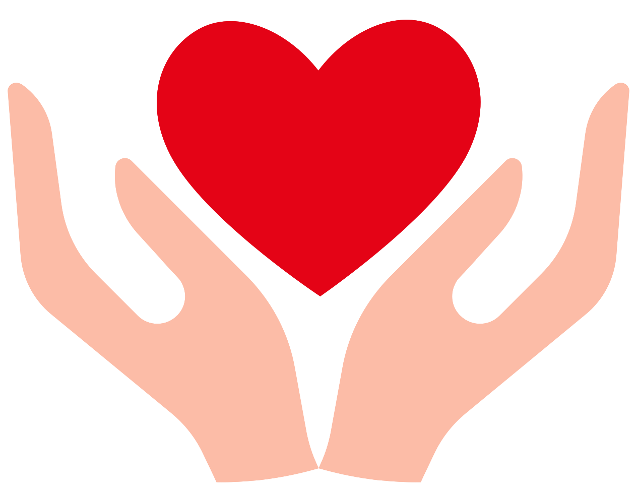 Heart helping hand png