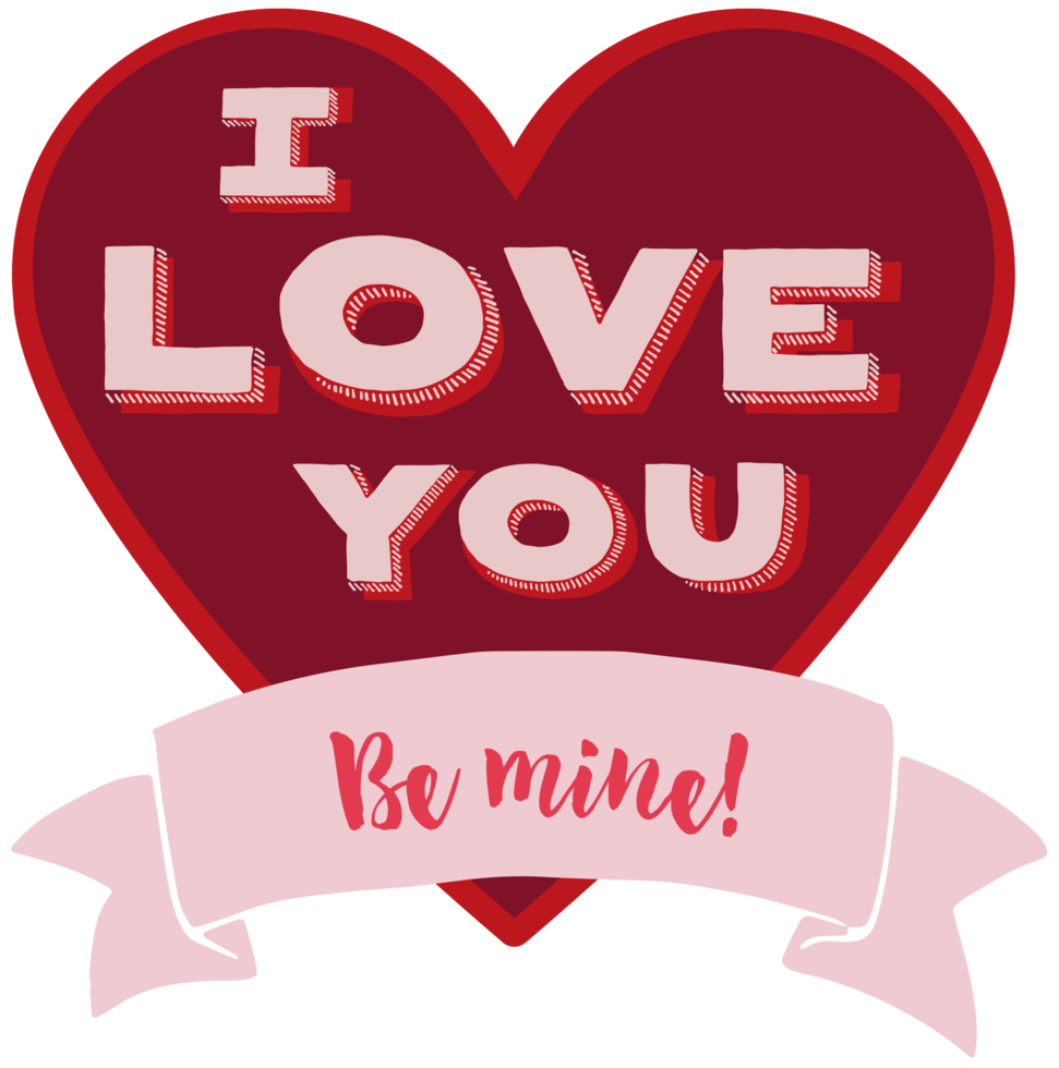 tipografía de amor png