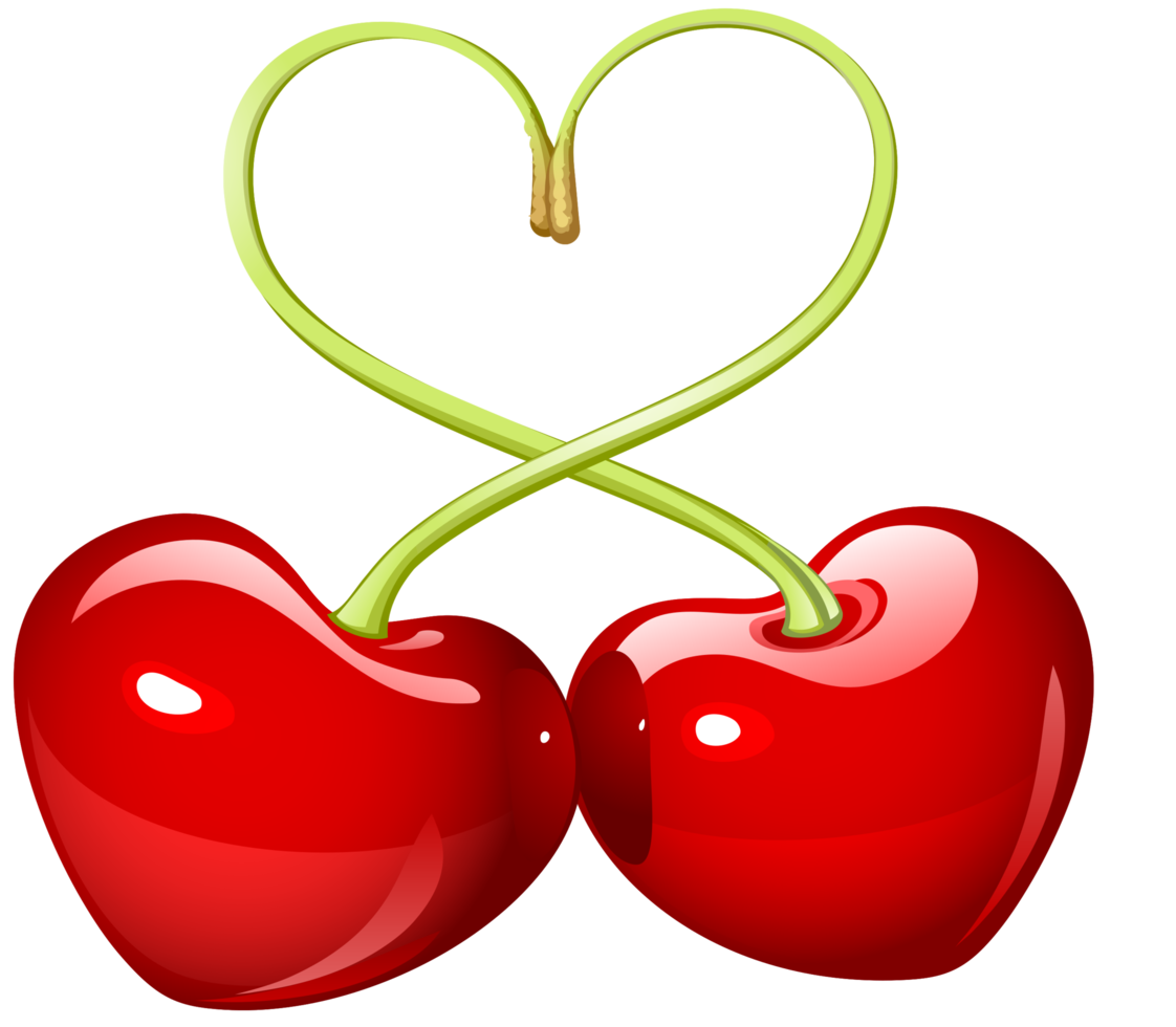 cerises de coeur png