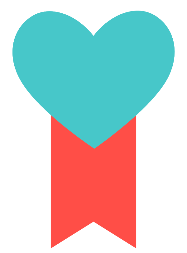 Heart banner png