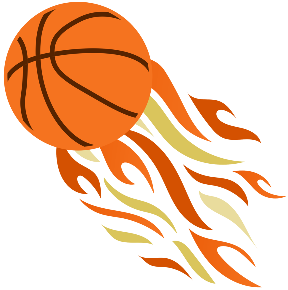 basket in fiamme png