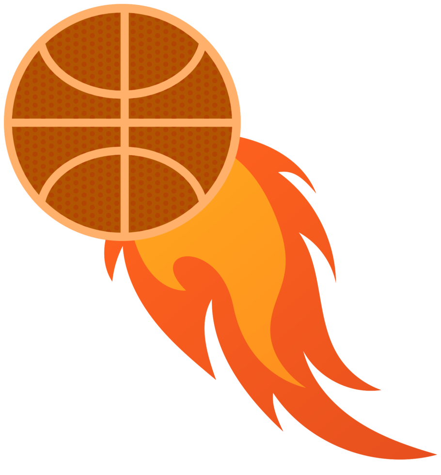 Basketball on fire png