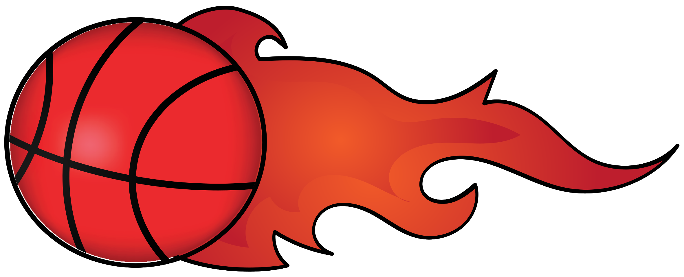 Basketball in Flammen png