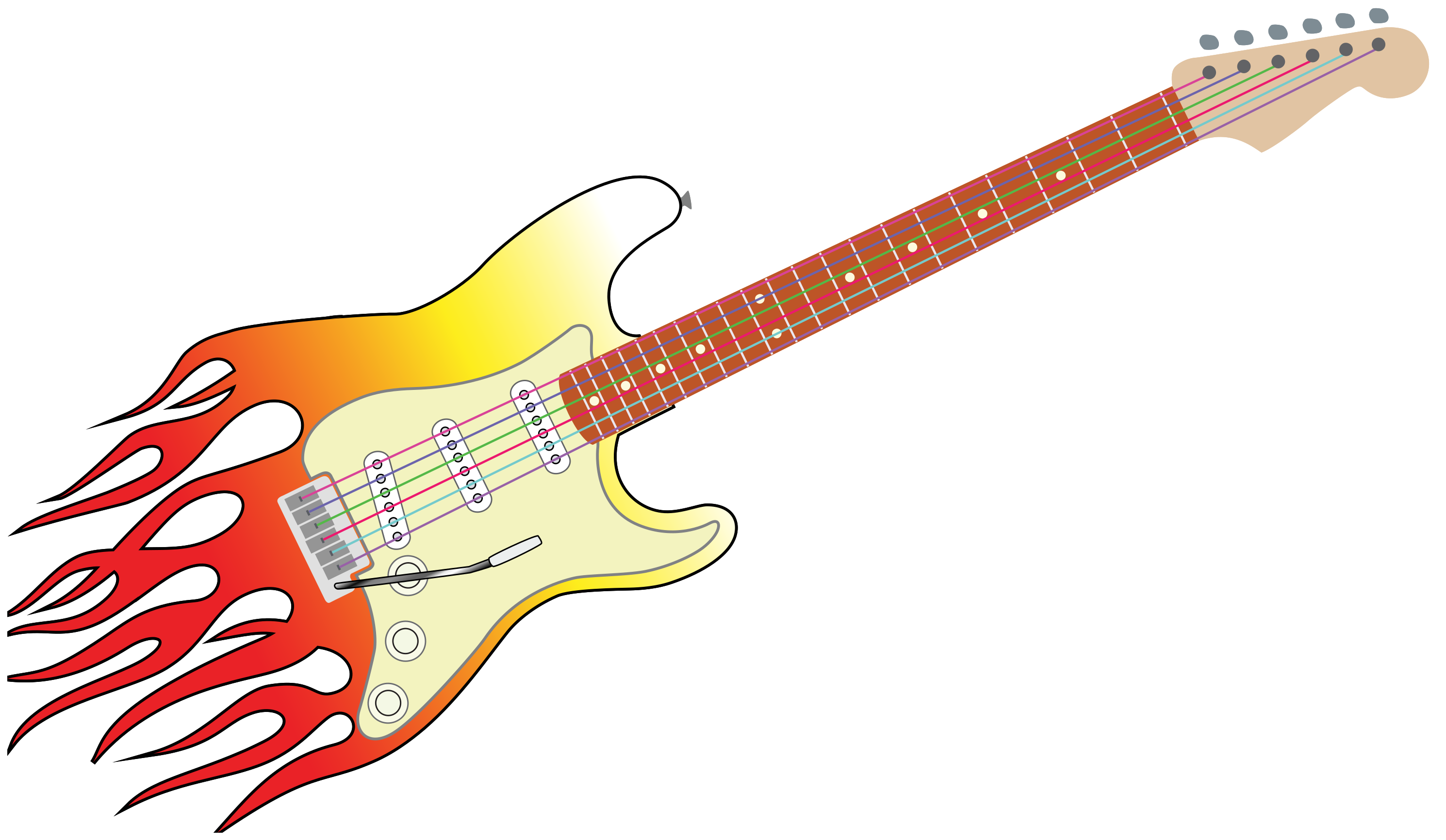 Free Flames guitar 1188699 PNG with Transparent Background