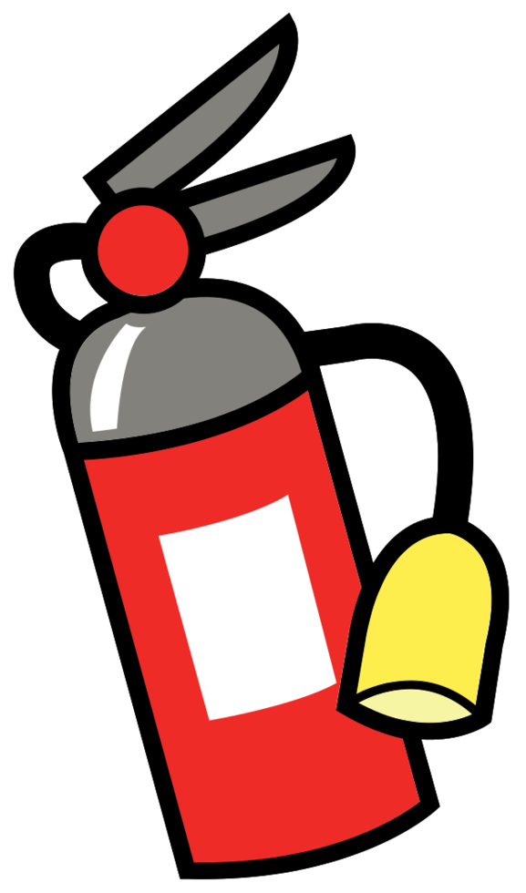 Fireman fire extinguisher png