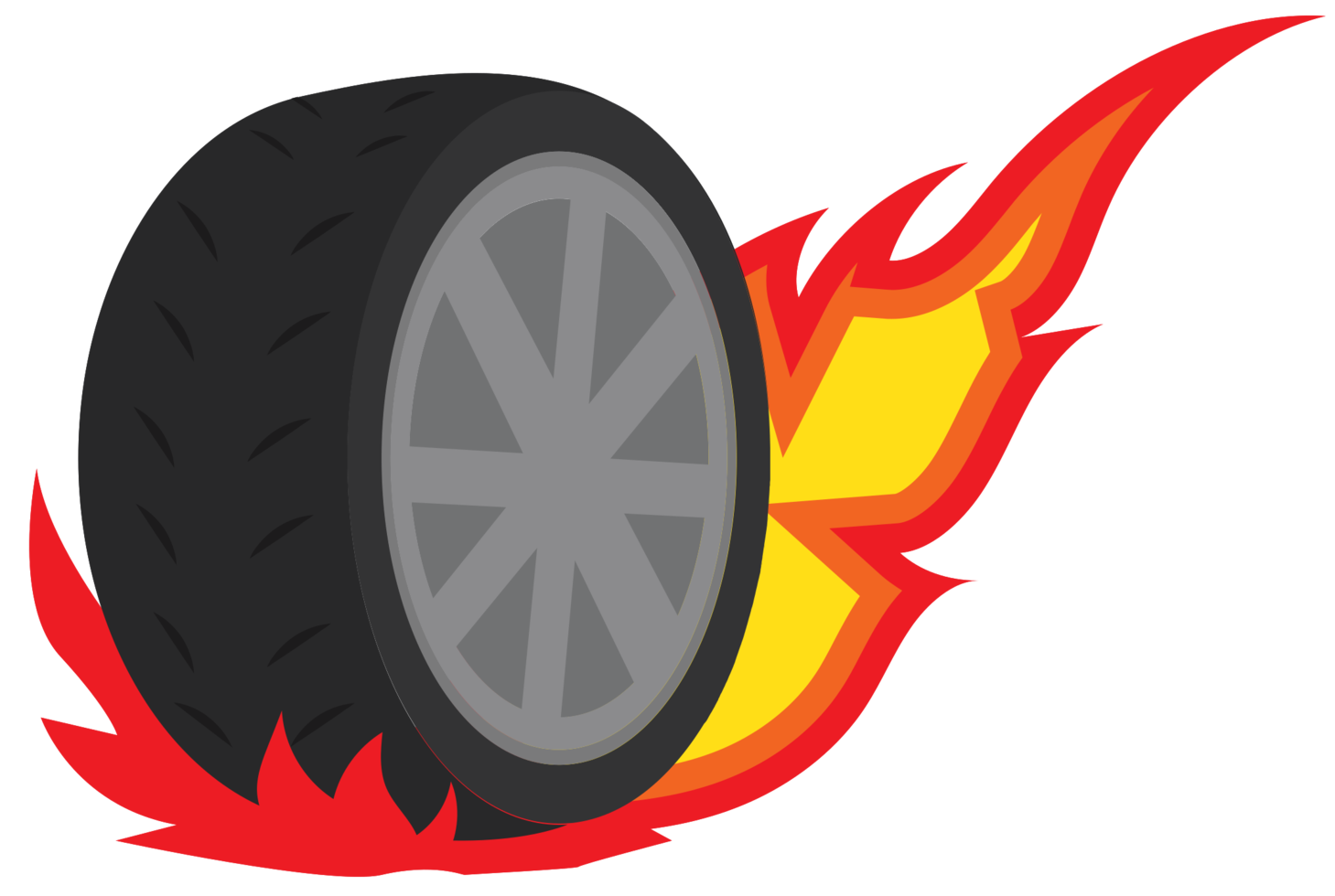 Burn out tire png