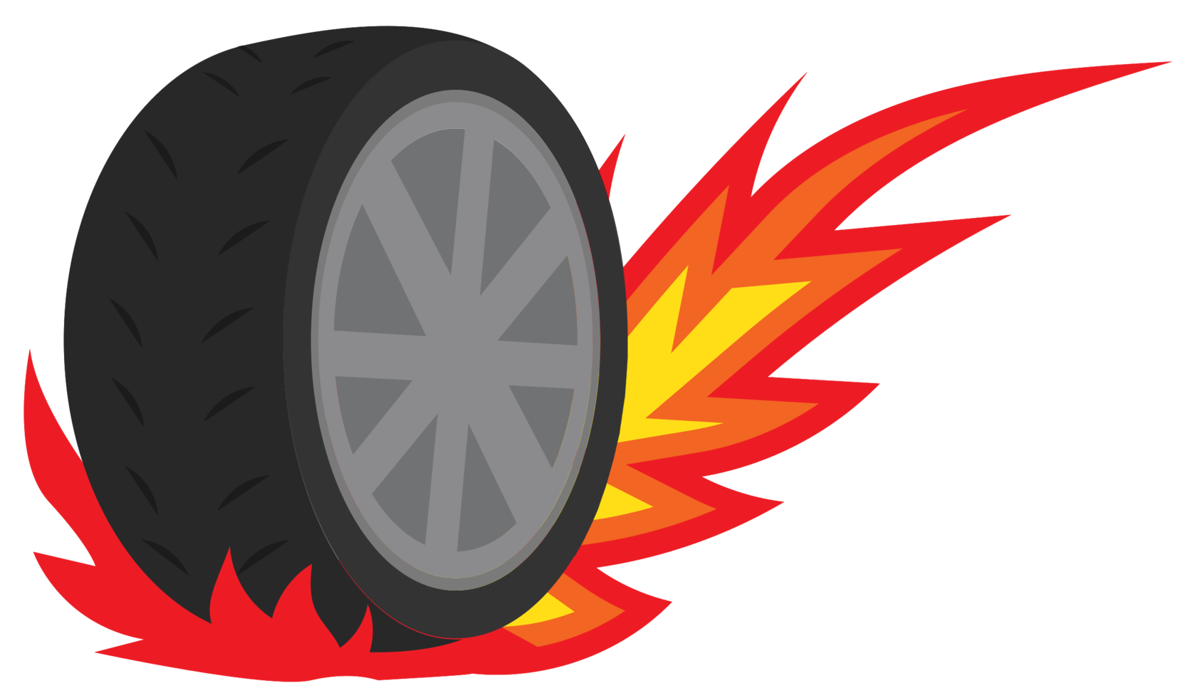 Burn out tire png