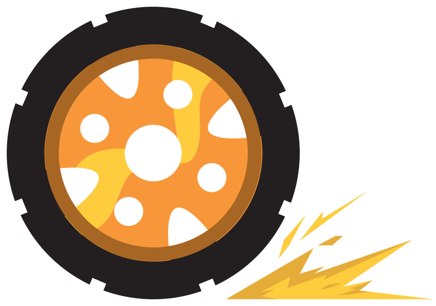 Burn out wheel 1188843 PNG