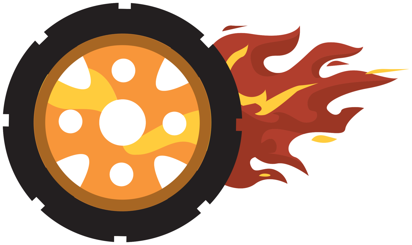 Burn out wheel png