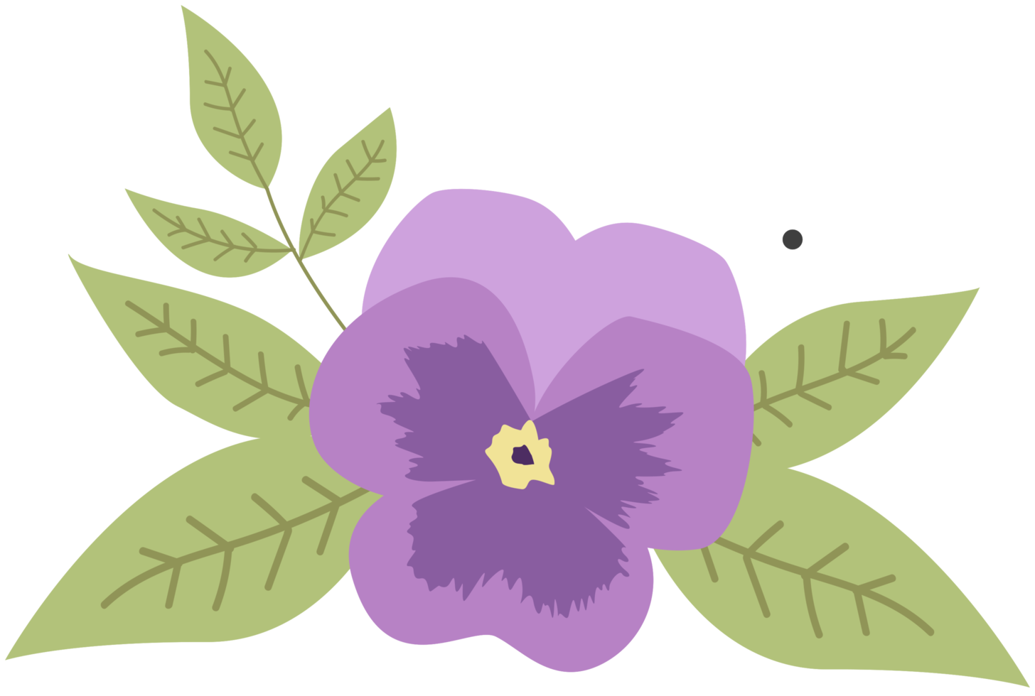 fiore viola del pensiero png