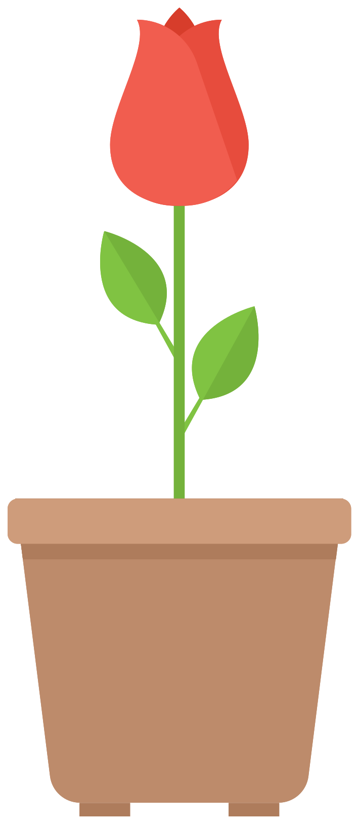 rose flower pot png