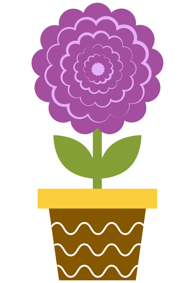 vaso de flores png