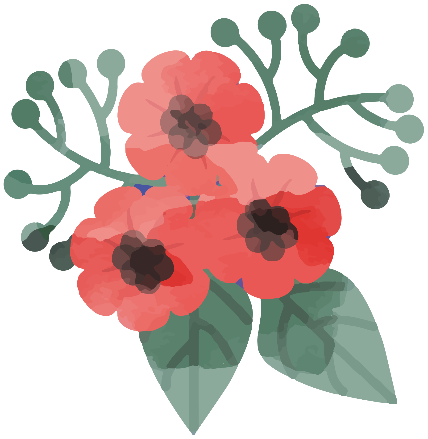 Free acuarela de flores 1190647 PNG with Transparent Background