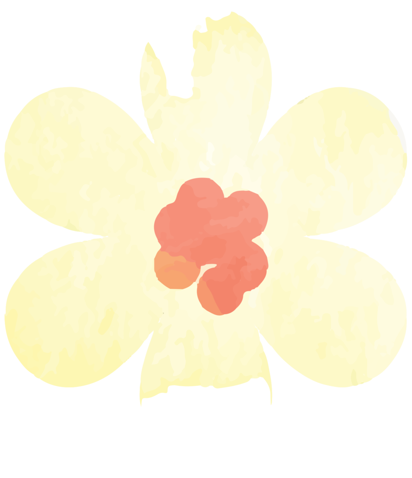 Flower water color png