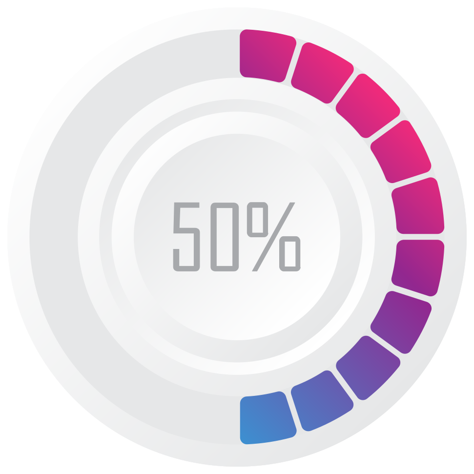 Circle preloader 50% png