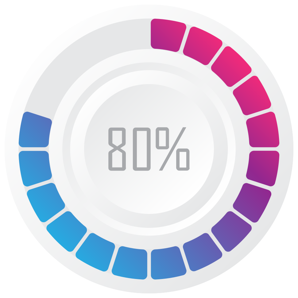 Circle preloader 80% png