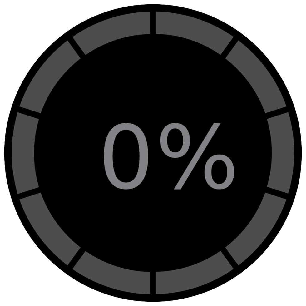cirkelförladdare 0% png
