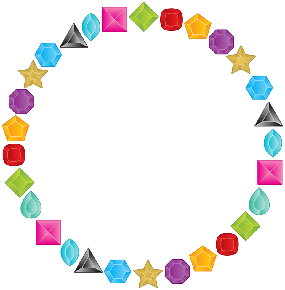 Diamond layout circle png
