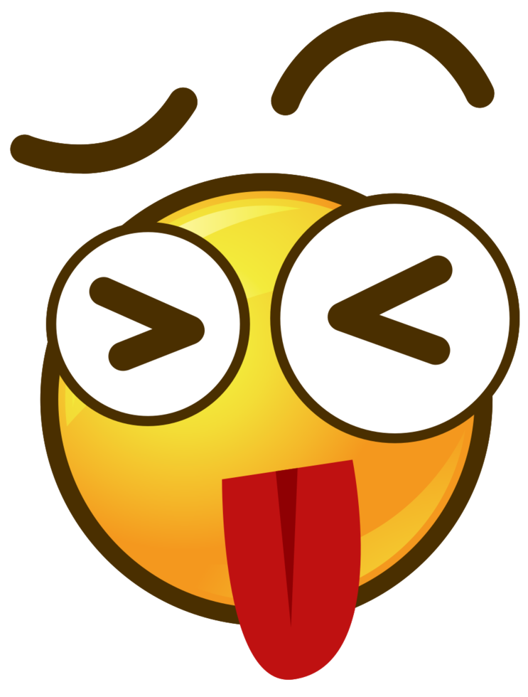 lengua emoji círculo cara png