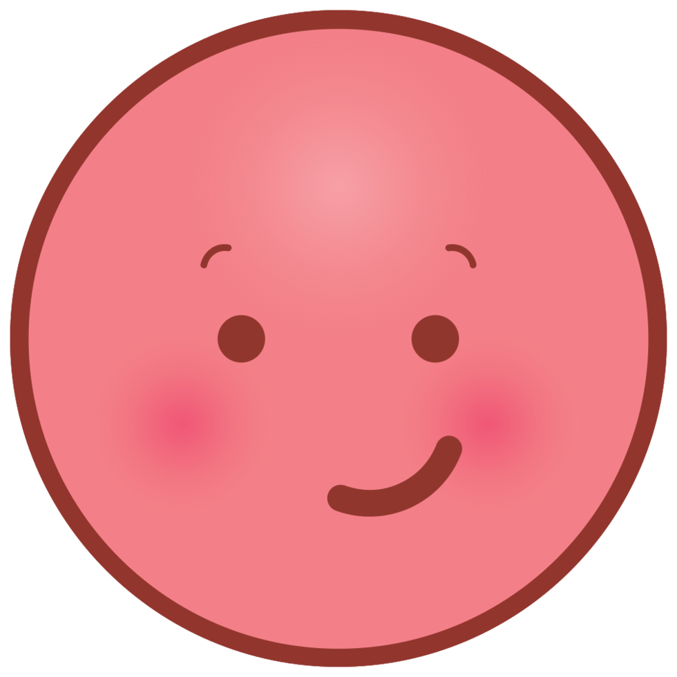 Emoji face circle smile png