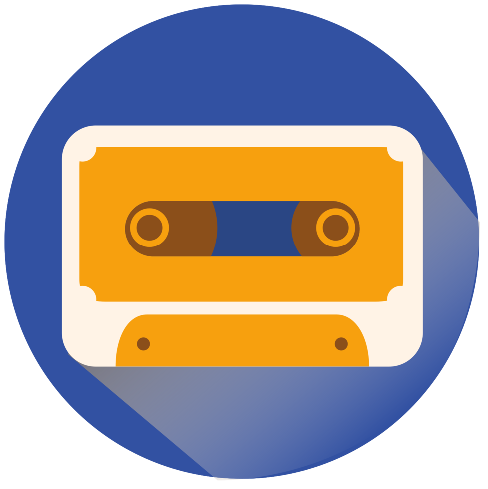 Music icon cassette png