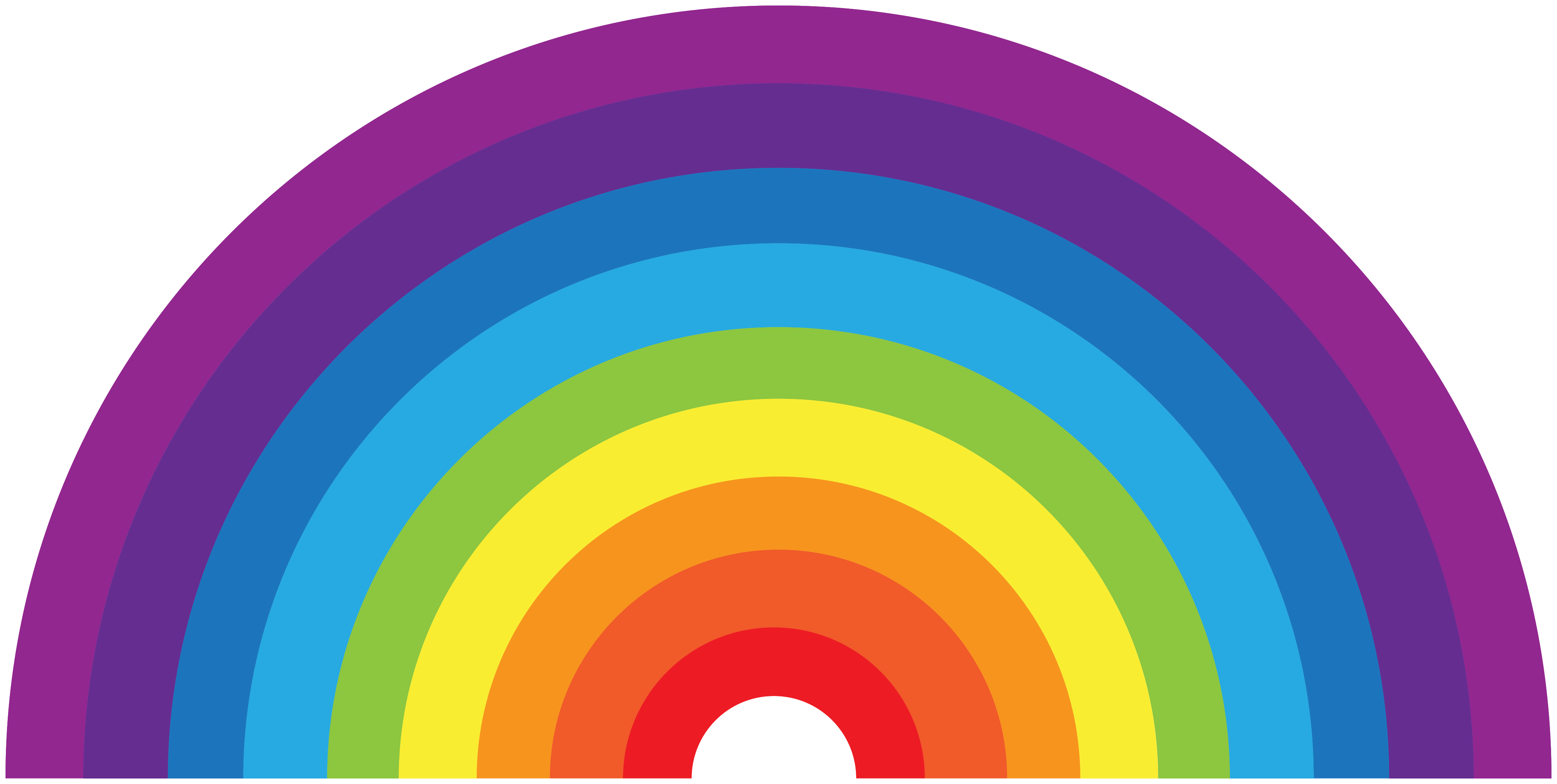 Rainbow Half Circle PNGs for Free Download