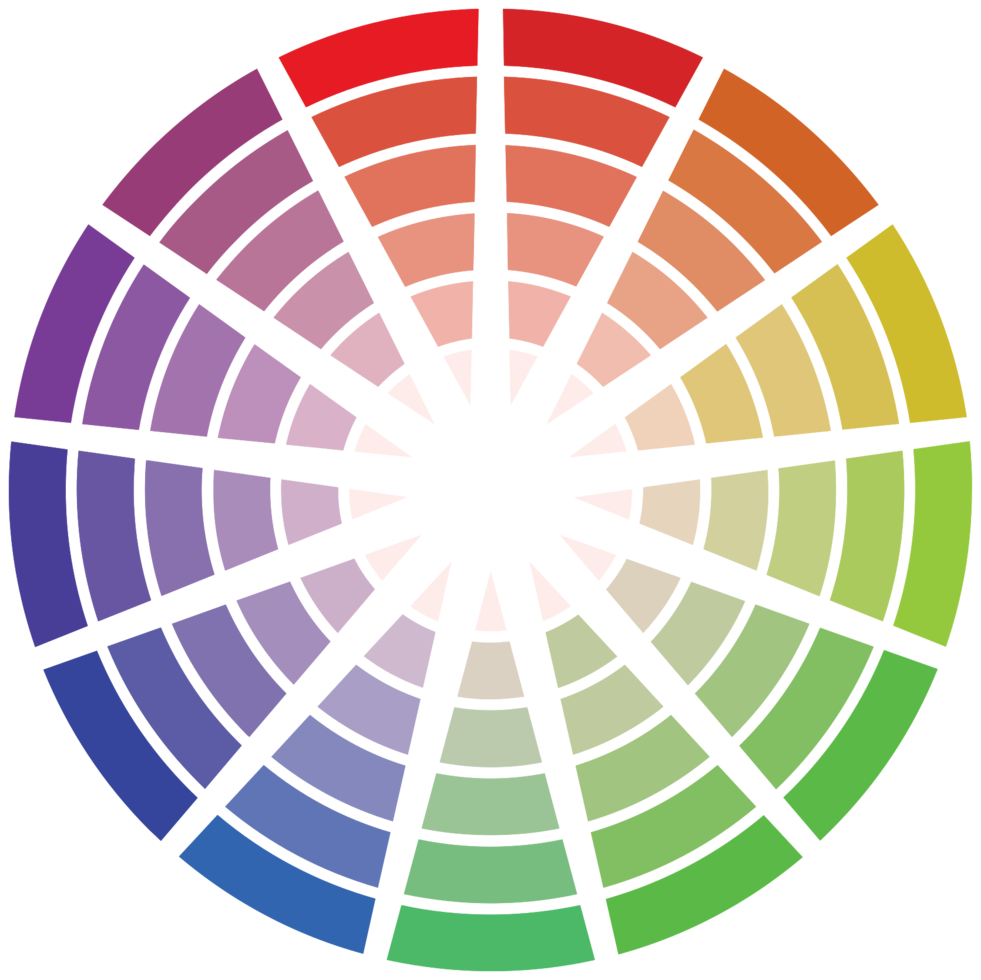 Rainbow color swatch png