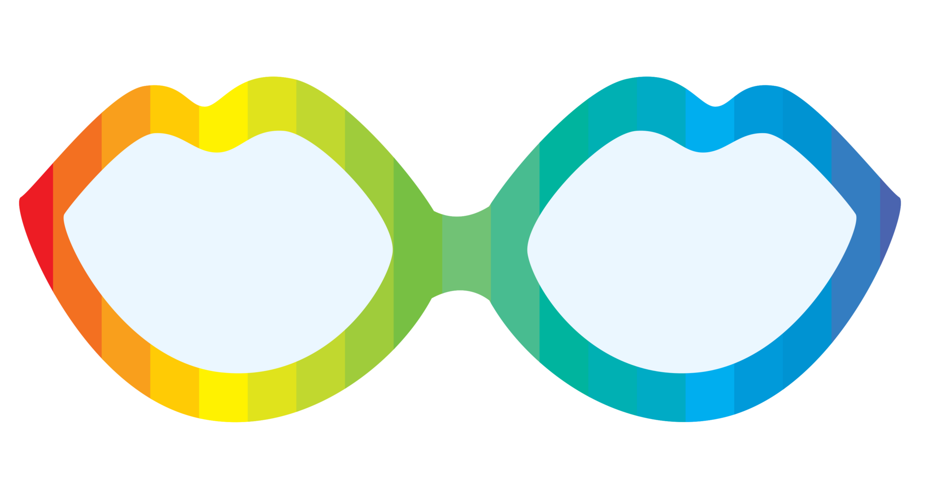 Rainbow glasses  png