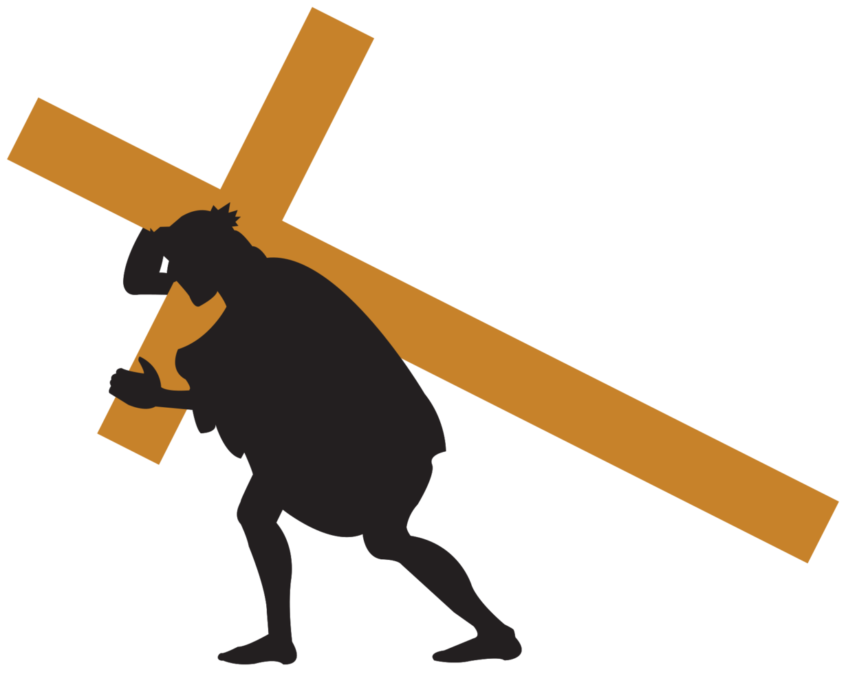 Jesus trägt das Kreuz png