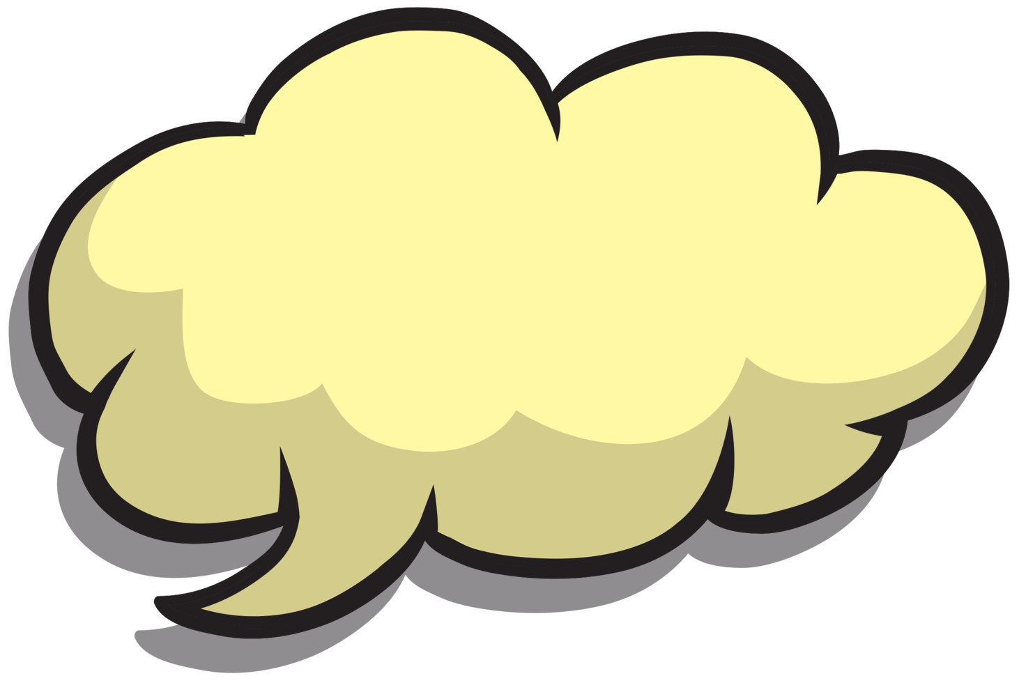 Speech bubble hand drawn png