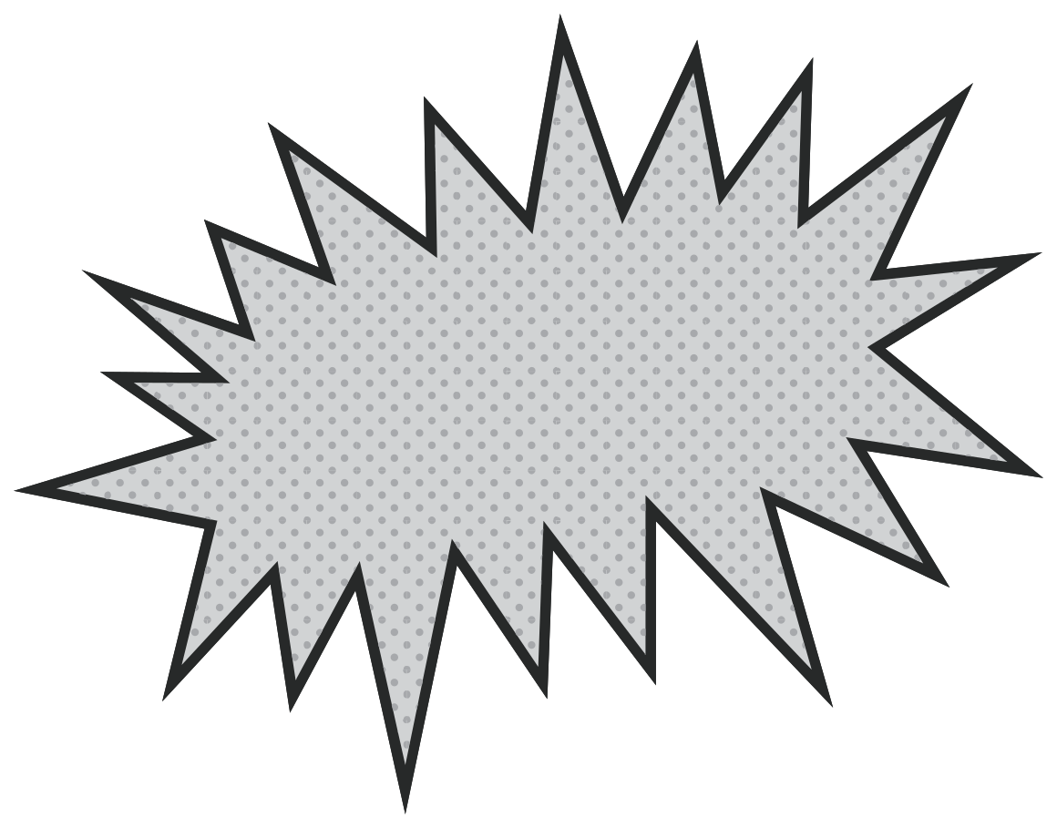 Half tone Speech bubble png