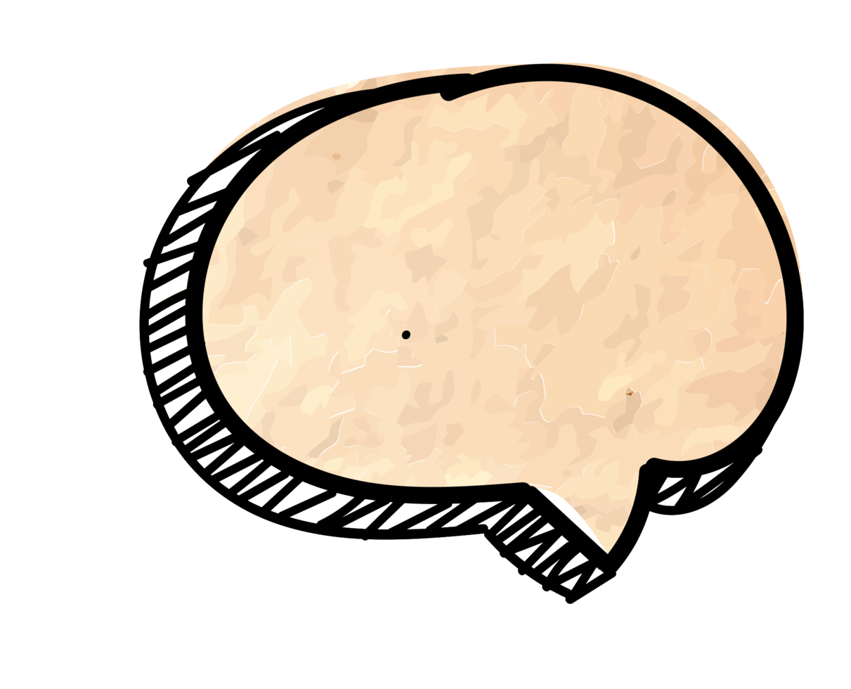 Bubbles speech water colored png