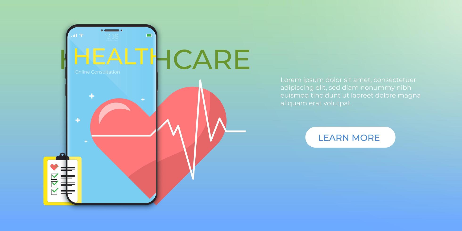 Online Medical Healthcare vector