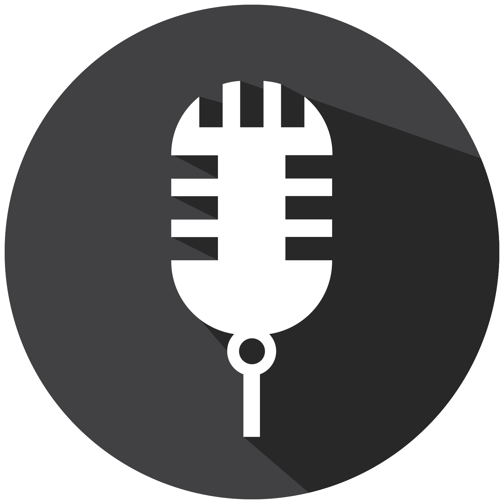 Flat icon microphone 1196957 PNG