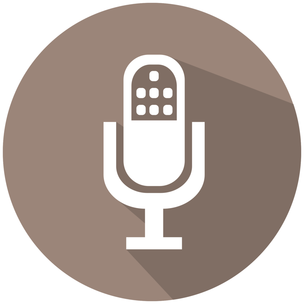 Flat icon microphone png