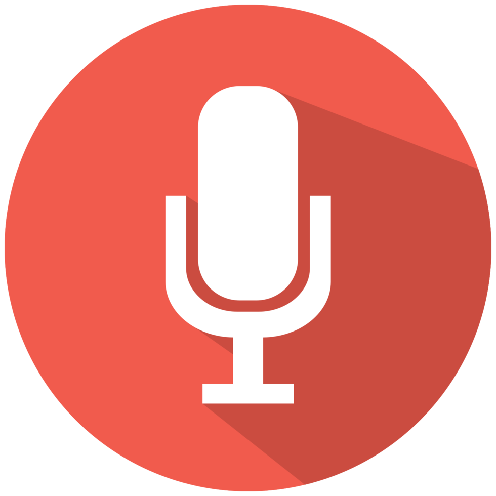 Flat icon microphone png