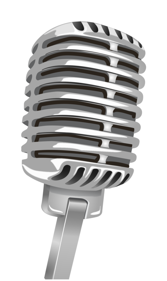 Retro microphone png