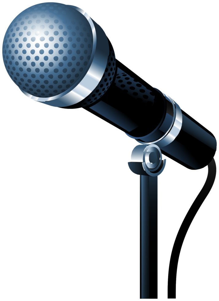 Realistic microphone png