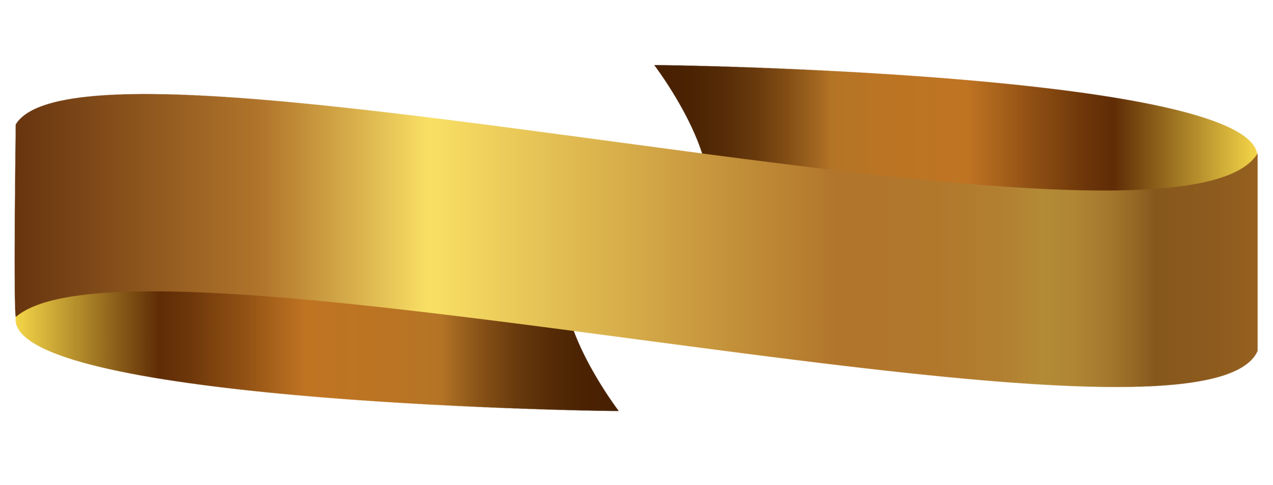 ruban d'or png