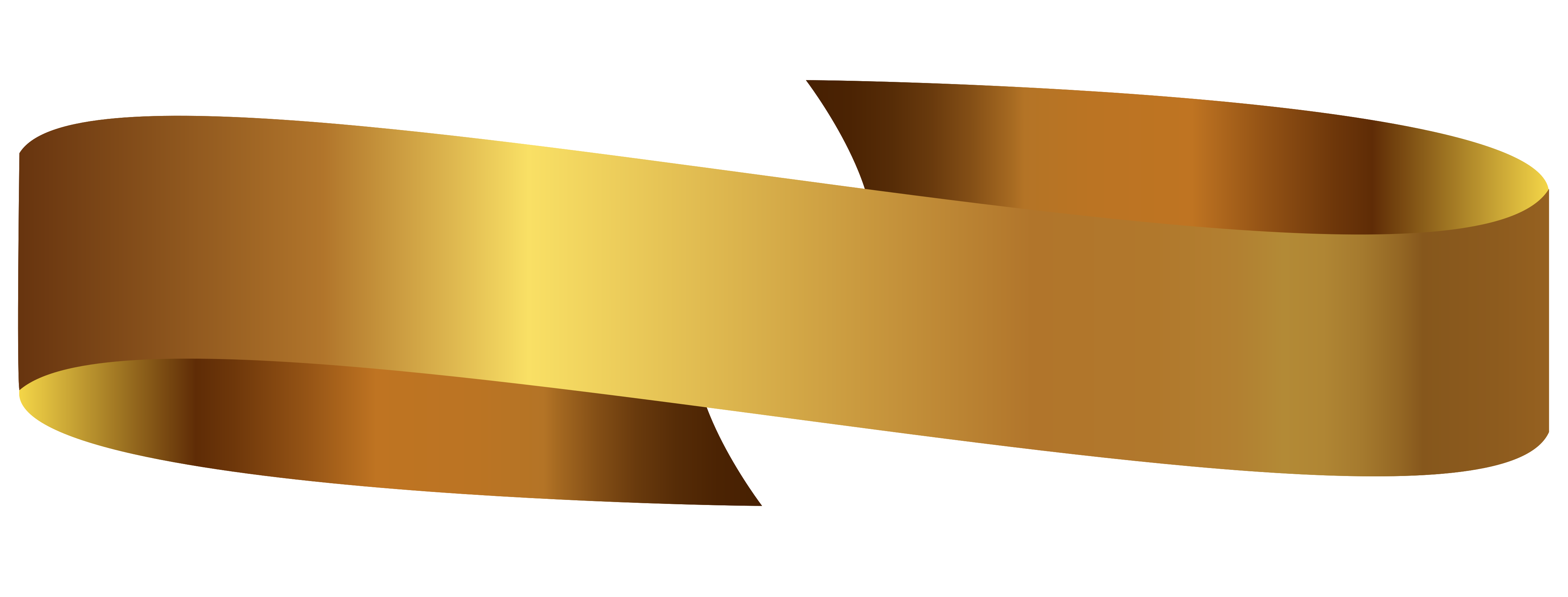 Gold ribbon 1197119 PNG