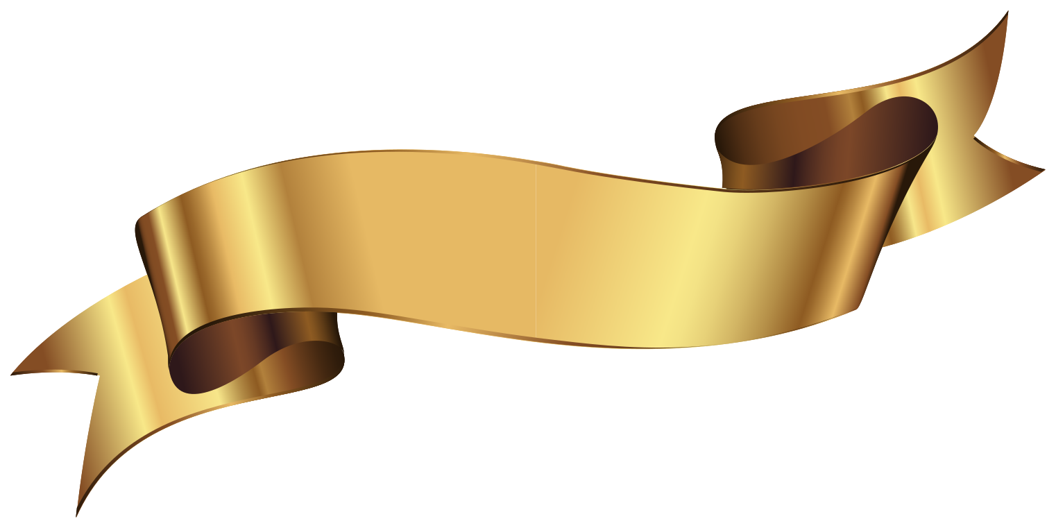 Golden ribbon png